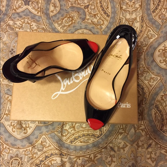 Christian Louboutin Flo Sling patent shoes - Picture 5 of 7